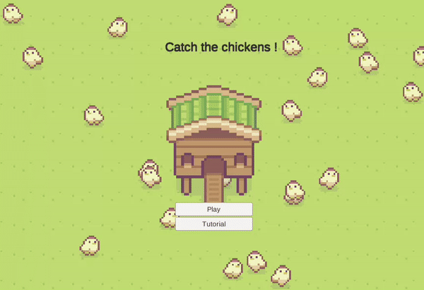 icon of catch the chickens if mouse hover